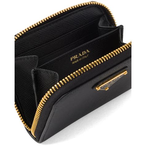 prada saffiano leather zip card holder|Prada saffiano long wallet.